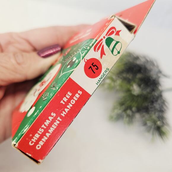 Vintage 1970s TG&Y Christmas Tree Ornament Hangers Hooks Original Box Oklahoma - Picture 4 of 7